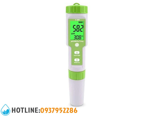 Bút Thử Hydrogen pH/ ORP/ H2/ TEMP 4 in 1 C-200