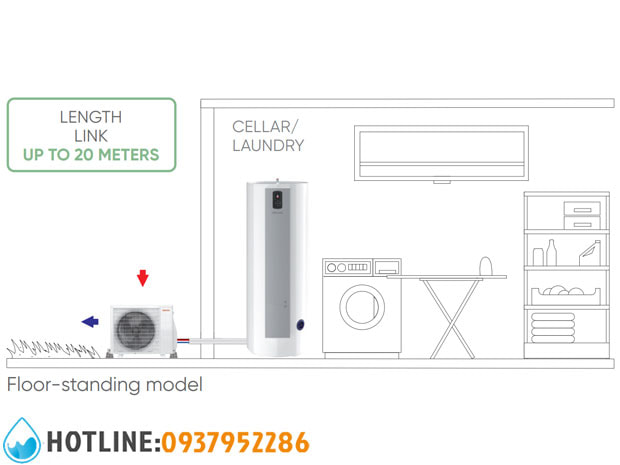 Máy Bơm Nhiệt Atlantic Calypso Split Inverter 270L