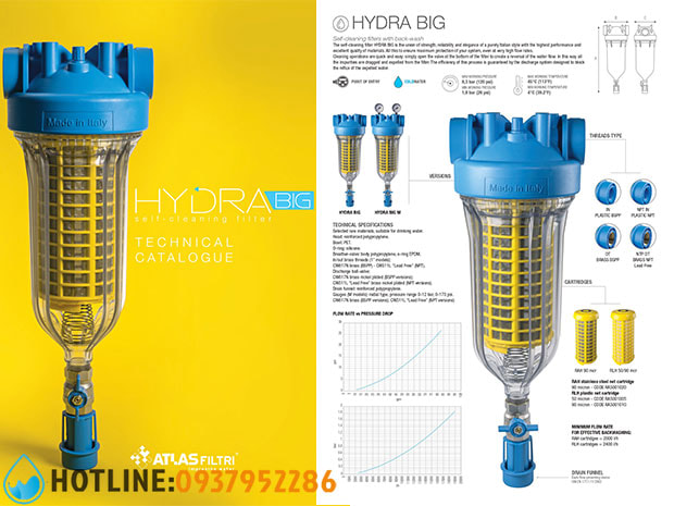 Thumbnail 2: Bộ Lọc Thô Đầu Nguồn Atlas Filtri Hydra Big M